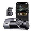 Qubo Car Dashcam [Nuovo lancio] Pro 2K Front + Posteriore di Hero Group | Dual Channel Dash Cam | Wide Angle View | G-Sensor | Wi-Fi | Registrazione di emergenza | Supporti fino a 1 scheda SD TB
