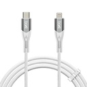 boAt Type C to Lightning Cable for 27W Fast Charging | 480 Mbps Data Transfer | 1.2 m (3.9 ft) Perfect Cable Lunghezza | Premium Nylon Braiding | Durable & Tangle-Free | With Silicon Tie (Arctic White)