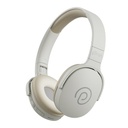 pTron Studio w/ 60Hrs tempo di riproduzione, cuffie wireless over-Ear con HD Mic, Dual-Device Pairing, suono immersivo, 40mm Drivers, BT5.4, 3.5mm Aux Port, TF Card Slot & Type-C Fast Charging (Beige)