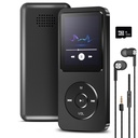 Sounce 16GB Mini MP3 Music Player con Bluetooth 5.4, HiFi Lossless Sound, Video Playback, Voice Recorder, FM Radio, E-Book Reader e Loudspeaker | Espandibile fino a 128GB (nero)