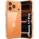 TheGiftKart Ultra-Hybrid cristallo trasparente Custodia posteriore per iPhone 17 Pro | Design antiurto | Custodia posteriore rigida per iPhone 17 Pro (PC & TPU, trasparente)