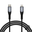Tipo C a cavo di illuminazione per 27W Fast Charging | 480 Mbps Trasferimento dati | 1.2 m (3.9 ft) Lunghezza cavo perfetta | Braiding Nylon Premium | Durable & Tangle-Free | con Silicon Tie (Carbon Black)