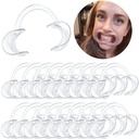 30-Pack Dental Cheek Retractor, Professional Autoclavable Mouth Opener Retractors, 100% BPA-Free, per Dentist, Teeth Whitening, Party, Mouthguard Challenge Game - Size M, Clear