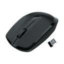 Mouse senza fili ZEBRONICS, 2.4GHz, 3200 DPI, 3 pulsanti, Comodo ed ergonomico, Ricevitore USB Nano, Modalità di risparmio energetico, funziona sulla maggior parte delle superfici, per Mac | Laptop | Computer (Freego, Nero)