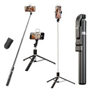 Kratos K9 Selfie Stick Tripod con luce, 67 pollici /170CM Treppiede rinforzato per telefono cellulare, Multi-Functional Bluetooth Long Selfie Stick per viaggiare,Vlogging, Compatibile con iPhone e tutti gli smartphone