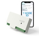 AZIOT 7 Node IO 1 Interruttore di attivazione intelligente di modo, 6 carichi normali + 1 x 16A carico pesante, WiFi + Bluetooth, ingresso di potenza individuale (Inverter & Raw), Funzione di timer, controllo vocale con Alexa & , Made in India
