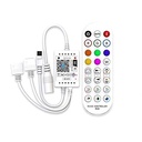Global Tech WiFi Smart PC LED Strip Controller Compatibile con Alexa e Home (Standard Size, Bianco)
