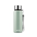 MILTON Brim 600 Bottiglia dell'acqua dell'acciaio inossidabile 560 ml, Single Walled, ISI certificata I Leak Proof Lid, Rust Proof I per la scuola, ufficio, palestra I Light Green