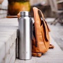 Bottiglia di acqua di Clazkit in acciaio inox sport / frigorifero bottiglia con coperchio di prova di leak | parete singola | per casa, ufficio, palestra, viaggiare | leggero | BPA Free | 1000ml | argento)