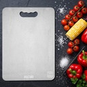 VOLTURI 304 Stainless Steel Chopping Board, 32 x 21.5 cm, 1.2 mm