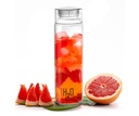 Bottiglia di acqua di vetro di CELLO H2O per l'ufficio & uso quotidiano 920 ml, trasparente | Durable & Stylish, Freezable & Fridge Cassetta di sicurezza, bocca larga a prova di leak senza piombo Vetro resistente bottiglia di acqua per la cucina & viaggi