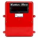 Cancello di fissaggio tipo lettera Box Vintage tipo, colore rosso, ideale per casa e ufficio |with serratura e chiave, RED