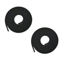 BKN Trending New Spiral Triple Colors 2M - 2Pcs Cable Cord Protectors manica ventole | Super Long Size cavo cavo di protezione per gli auricolari del cavo di ricarica del telefono cellulare (nero, 2pcs)