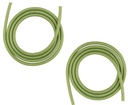 Protezione cavo a triplo colore a spirale 1.5M- 2pcs | Protezioni cavi di grandi dimensioni per tutti i cavi di ricarica del telefono cellulare e auricolare (verde)