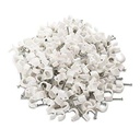 Okayji 6mm Diameter Wire Fastener Circle Cable Clips with Metal Nail (200 Piece)
