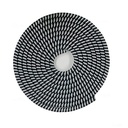 Cable Protector | 1.5 Meter/150 Cms Charging Cable Winder | Full Size Spiral Triple Color Saver Compatible With iPhone Android or Earphone (Black)