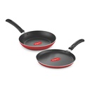 Pigeon Alluminio Non Stick Tawa-Fry Pan Gift Set (rosso) - Duo Pack