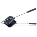 Tostapane a panino non standard Anjali | Panini alla griglia e all'albero in pochi minuti | Non standard a doppio strato | Durevole e facile da usare | Black DGTS1