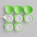 Cucina esperto Silicone Idli Moulds | 8Pc | Non-Stick Idly Maker | BPA- Free | Food Grade Silicone | Liners | No Greasing | Forno & Microonde Adatto | Lavastoviglie Safe | Multipurpose | Green