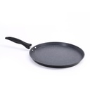 Wonderchef Duralite Die-cast 28 cm Dosa Tawa | 5 Layer Healthy Duramax Non-Stick Coating | Soft Touch Handle | Pure Grade Aluminium | PFOA Free | 2 Year Warranty Grey