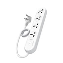 Bestor VoltEdge Estensione Board 1500W Convertitore di potenza con 4 prese universali, cavo da 1,5M, interruttore principale, indicatore LED, tapparella di sicurezza bambino, 3Pin Multi Plug per applicazioni domestiche (bianco)