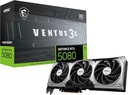 MSI GeForce RTX 5080 16G Ventus 3X OC Scheda Grafica - NVIDIA GeForce RTX 5080 GPU, 16GB GDDR7 256-bit Memoria, 30 Gbps, interfaccia PCI Express Gen 5, fino a 2640 MHz, TORX Fan 5.0