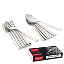 Set di 12 pezzi per tè, caffè, zucchero, condimenti e spezie - Set di 12 contiene Spoons Set di 6 Spoon e Forcella Set di 6 Spoon e Set di 6, Specchio lucido