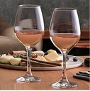 Stile Cristallo Cancella 310 ml Vino rosso e Bicchieri bianchi Perfetto per feste, Regali,Riscaldamento della casa,Aniversary Set di 2
