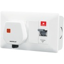 Havells DHDMCSN0251025 DBOXx MCB Modello di base in plastica protetta in presa in PVC (bianco)