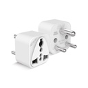 Elleys ENZO 3 pin Socket Convertitore Stati Uniti per India (USA, Regno Unito, Cina) Australia a India Plug Converter - Tipo D Adattatore spina 6A - 240V 2pin Adattatore di viaggio universale per casa, ufficio - 1 Pcs