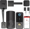 Hornbill Smart Lock with Front Door Handle Set - Keyless Entry with Handleset - Smart Deadbolt with 2 IC Cards & Gateway