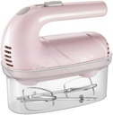Hand Mixer Electric, 5-Speed Hand Mixer with Handheld Kitchen Mixer Includes Beaters, Dough Hooks and Storage Case (Color : B) (A) fine