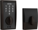 Schlage BE375 CEN 716 Touch Century Deadbolt, Electronic Keyless Entry Lock, Aged Bronze
