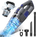 Handheld Vacuum Cordless, 15000PA Strong Suction Hand Held Car Vacuum Cleaner Rechargeable, Portable Hand Vacuum with Multi-Nozzles & Washable Filter for Home Office, Car, Pets