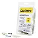Self Drilling Drywall Anchors with Screws – Heavy Duty Wall Anchors for Drywall, Sheetrock Anchors – Plastic Anchors #8 – No Pre-Drill Needed – Anchor Screws Kit