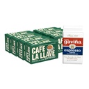 Cafe La Llave Cuban-Style Espresso Dark Roast Ground Coffee, 8-Pack (7 x 10 oz + 1 Bonus Cafe Gaviña), Rich and Bold