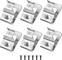 Belt Clips for Dewalt, 6pcs 304 Stainless Steel Drill Tool Clips with Screws for Dewalt N268241 N086039 Fit for 20V Power Tools for DCD980 DCD985 DCD980L2 DCD985L2