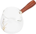 Anti-scald Glass Milk Cup with Handle Tea Dispenser for Tea Ceremony Easy Pour Design Lightweight Sake and Beverages