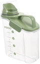 Sosoport Transparent Grain Storage Container with Wide Mouth and Airtight Lid Portable Kitchen Organizer for Coffee Tea Beans and Snacks Sealed Pantry Canister with Ergonomic Design
