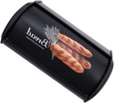 Modern Black Bread Box Bread Storage Case Airtight Holder Stylish Kitchen Decor Sturdy