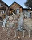 AOGU 6PC Realistic Skeleton Arm Stakes Halloween Decorations for Outdoor Indoor Lawn Stakes Garden Groundbreaker Halloween Skeleton Decoration