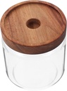 Airtight Glass Storage Jar with Lid Heat Resistant Grain Container for Pantry Organization Dustproof Sealed Canister for Herbs Nuts Candies Beans and Dried Fruits
