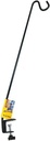 More Birds 33-Inch Clamp-On Deck Hook, Steel, Bird Feeders, Plants, and Windchimes, Black