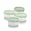 Ladyware Nano BPA Contenitori di plastica gratuiti Set (40mlx4 | Set di 4 | Green)