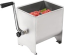 Commercial Meat Mixer, 20 lbs Manual Stainless Steel Meat Mixer with Lid and Handle, Home Kitchen Food Processor Dough Mixers for Mixing Meats, Seasonings, Sausage