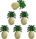 6Pcs Pineapple Cabinet Knobs, Single Hole Handles, Decorative Fruit Dresser Knobs for Cabinet Cupboard Door Knobs Dresser Wardrobe Drawer Pulls