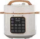 The Pioneer Womans 6 Qt Pressure Cooker with Touch Control Display, Linen Speckle, Multi-Function 7 in 1 Cooker, Quick and Slow Cooking, 12 Smart Recipes, Safety Features,