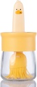 6.8oz Oil Dispenser Bottle with Brush for Kitchen, Basting Bottle, Silicone Basting Brush, for Cooking BBQ Kitchen, Yellow