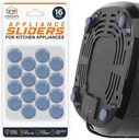 Appliance Sliders for Kitchen Appliances (16 Pack) - Self Adhesive Small Appliance Slider for Kitchen Use, Small Furniture Sliders, Effortlessly Moves Your Coffee Makers, Blenders, Air Fryers & More