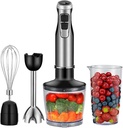 Cordless Immersion Mixer, Handheld Immersion Blender With 500ml Mixing Beaker, 1200W Strong Power and 6 Gear Speed Adjustable, Detachable Design and Easy To Cleaning, for Make Shakes, Smoothies